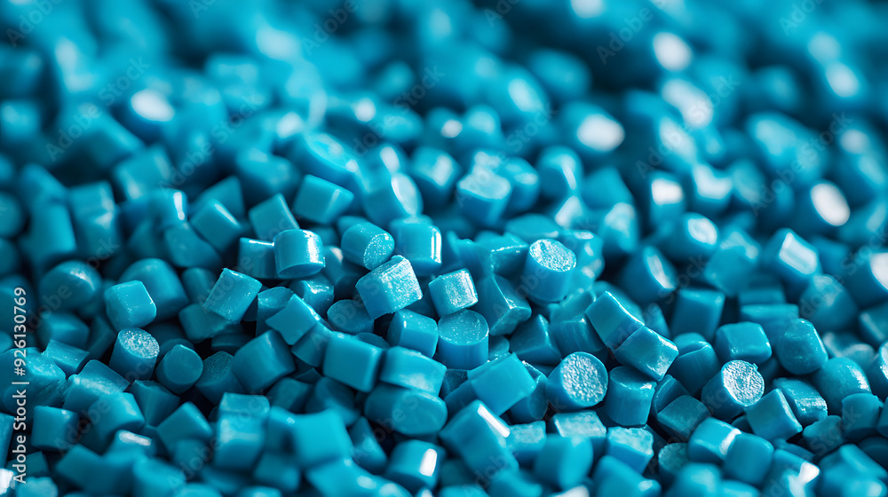 Raw turquoise Plastic pellets Background Close-up Plastic granules Polymer plastic beads resin polymer Raw turquoise Plastic pellets Background Close-up Plastic granules Polymer plastic beads resin polymer