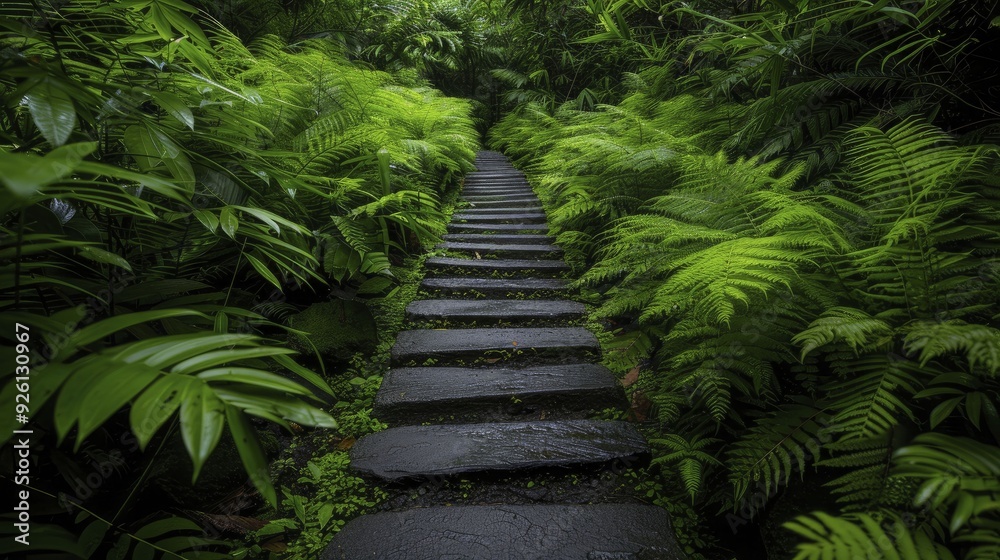 A green landscape path meanders through vibrant greenery, creating a peaceful and welcoming atmosphere for those who cherish the beauty of nature. A green landscape path meanders through vibrant greenery, creating a peaceful and welcoming atmosphere for those who cherish the beauty of nature.