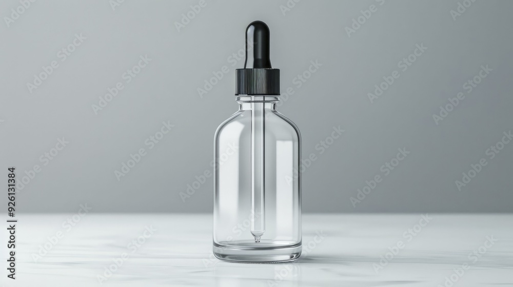 Mockup for cosmetics that highlights a clear dropper bottle with an elegant design, ideal for presenting serums or therapeutic oils in a visually appealing manner. Mockup for cosmetics that highlights a clear dropper bottle with an elegant design, ideal for presenting serums or therapeutic oils in a visually appealing manner.