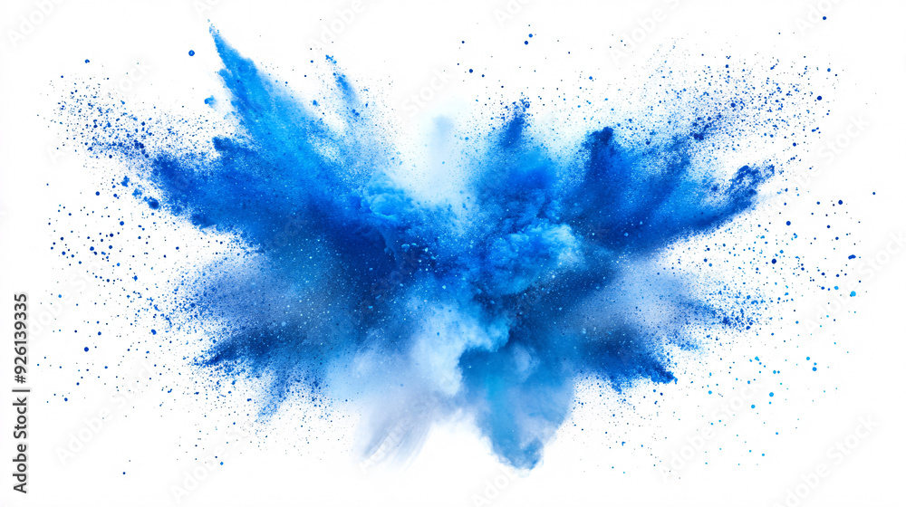 Blue Powder Explosion Abstract Background Blue Powder Explosion Abstract Background