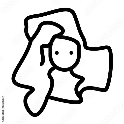 Cubism vector icon style