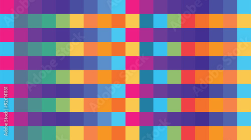 Colorful Check Boxes and Multicolor Square Design – Ideal for Website Wallpaper, Backdrop, or Background