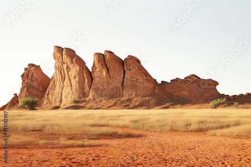 Long rock hills landscape nature outdoors.