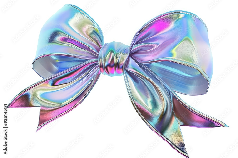 Ribbon bow white background celebration accessories. Ribbon bow white background celebration accessories.