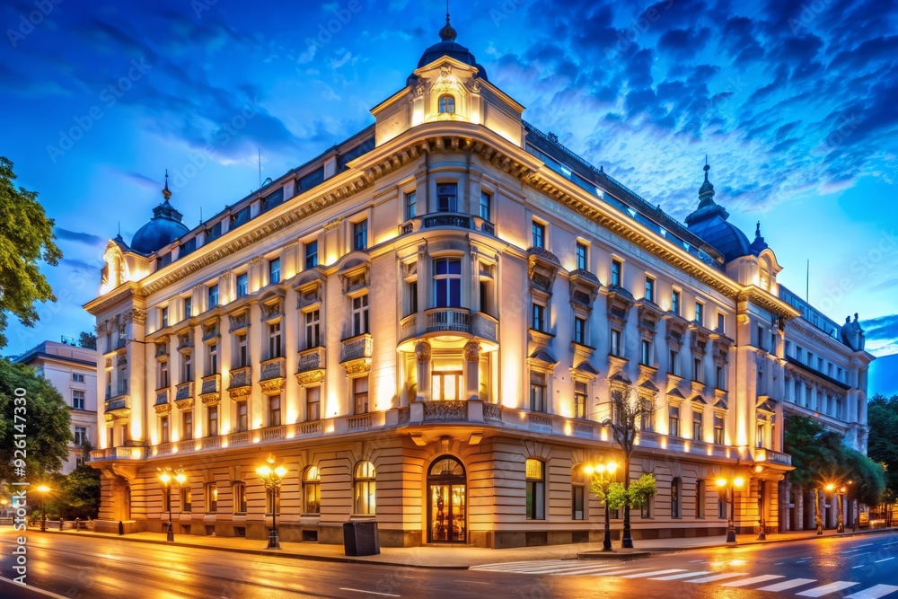 Obraz premium view of the city hall country