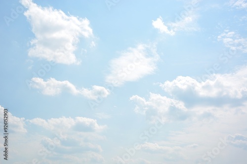 Fototapeta Naklejka Na Ścianę i Meble -  Bright blue sky with white clouds