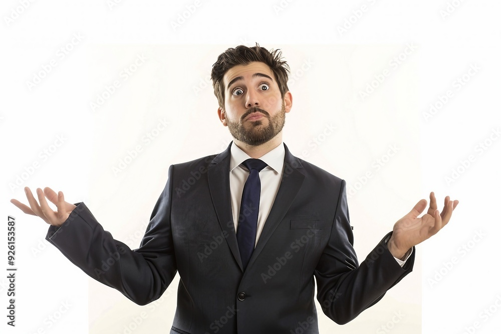 a man in a suit and tie making a surprised face a man in a suit and tie making a surprised face