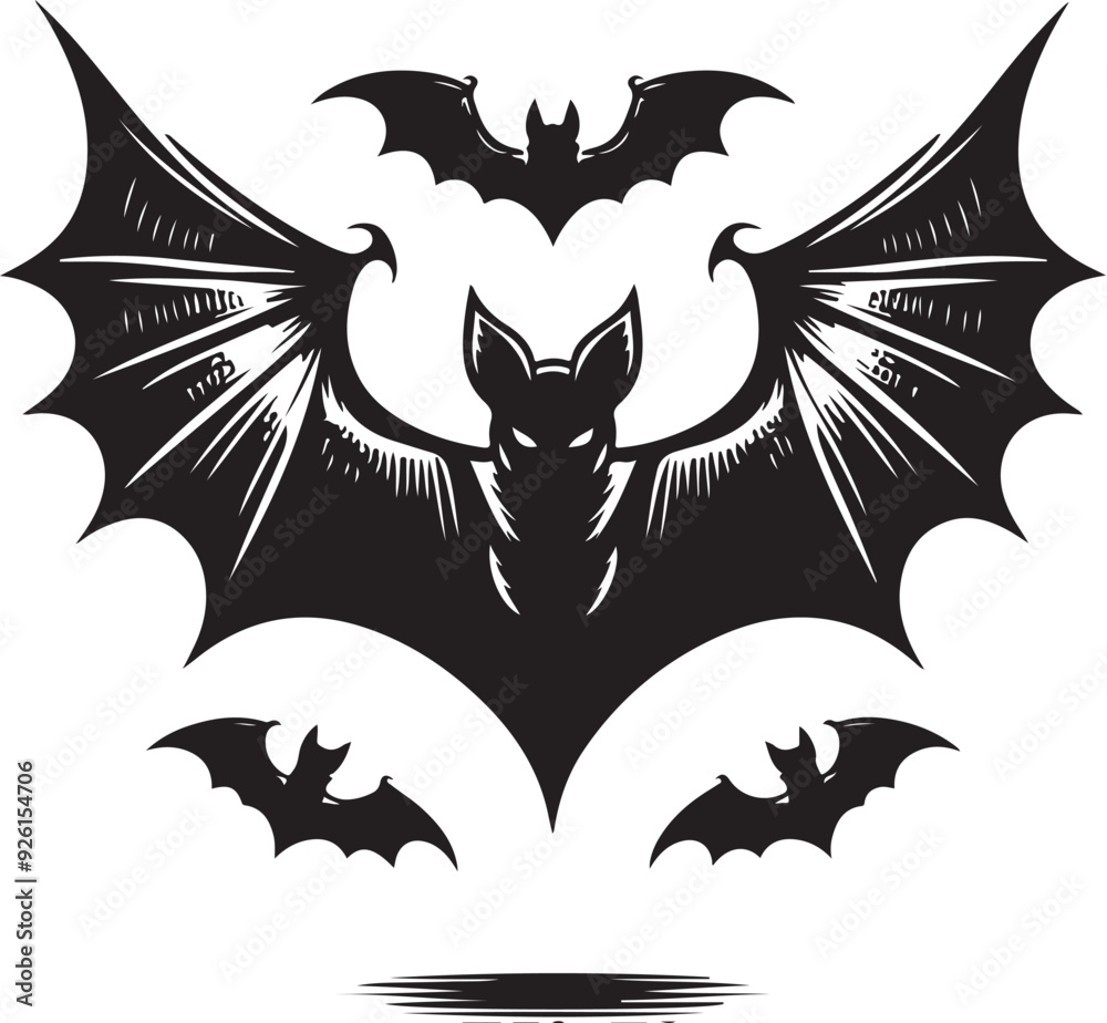 bat vector design clipart flat style artwork bat vector design clipart flat style artwork