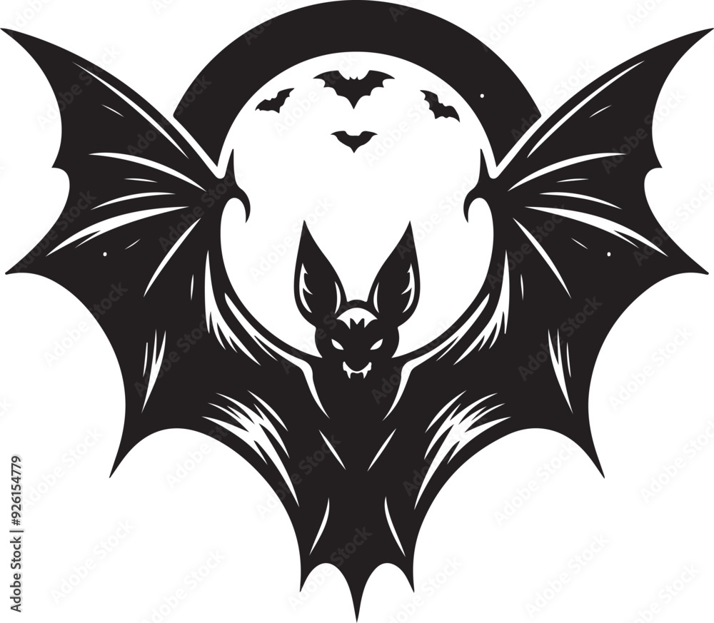 bat vector design clipart flat style artwork bat vector design clipart flat style artwork