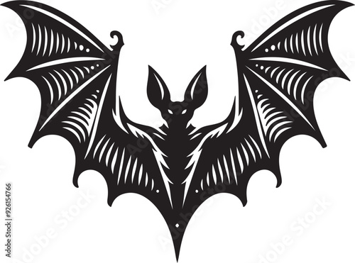 bat vector design clipart flat style artwork photo