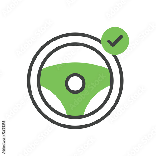 Driving vector icon