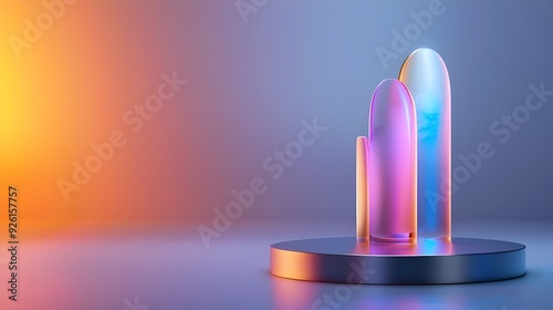 3D rendering in Dreamworks style featuring an audio wave, AI intelligence, a SaaS platform, and a sleek executive profile, all set against a neon gradient background. --ar 169 --v 6.0 --s 750.