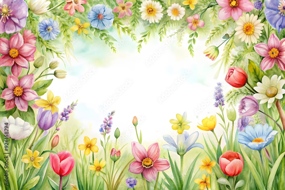nature. Blossoming branch apple, tulips. Bright colorful spring flowers nature. Blossoming branch apple, tulips. Bright colorful spring flowers