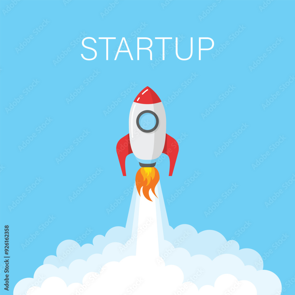 Rocket launch icon in flat style. Space ship vector illustration on isolated background. Spaceship sign business concept. Rocket launch icon in flat style. Space ship vector illustration on isolated background. Spaceship sign business concept.