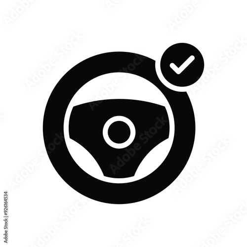 Driving vector icon