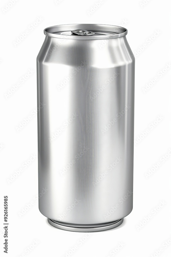 A sleek and pristine aluminum soda can, isolated on a transparent background. A sleek and pristine aluminum soda can, isolated on a transparent background.