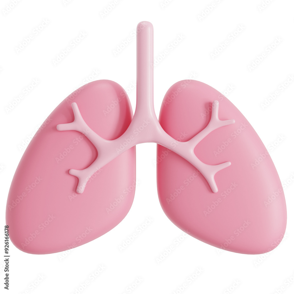 3D Icon of Lungs 3D Icon of Lungs