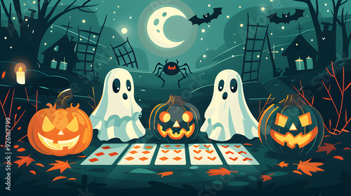 Playing Halloween bingo