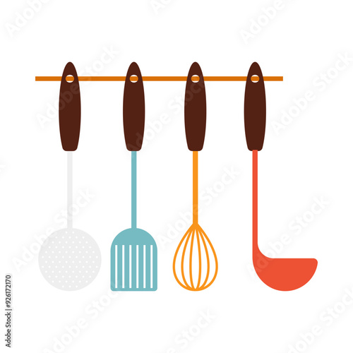 Kitchenware, Utensils or Equipment for Cooking Flat illustration