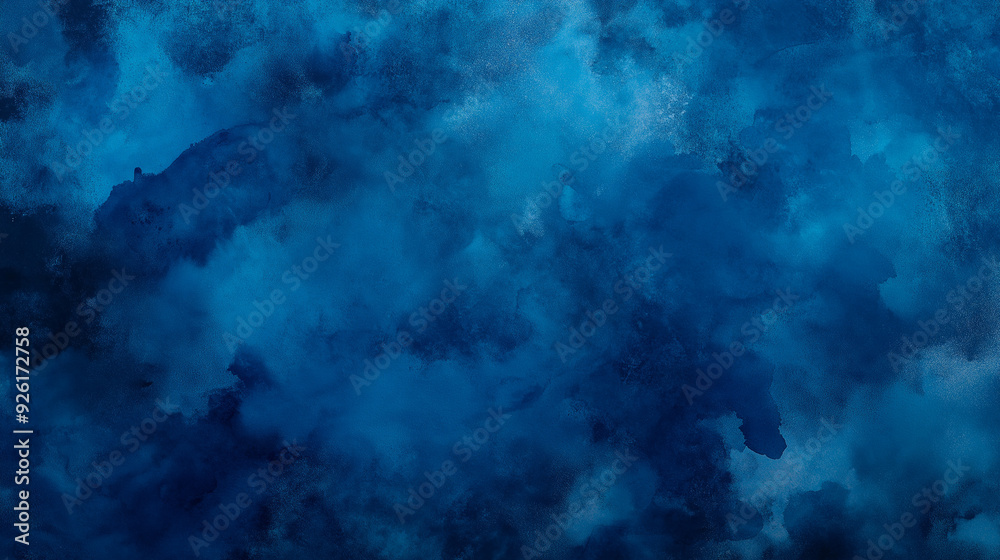 Abstract blue watercolor background with texture and depth Abstract blue watercolor background with texture and depth