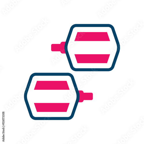 Pedals vector icon