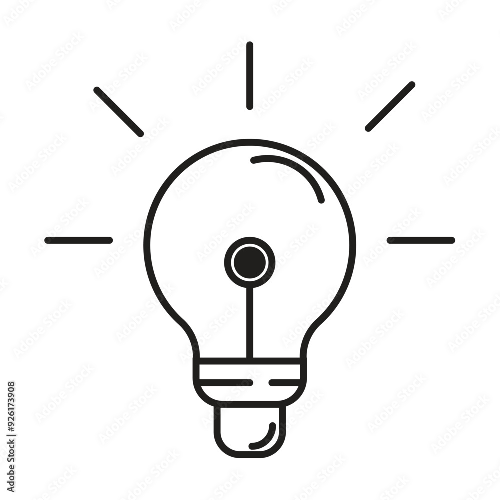 light bulb icon vector on white background light bulb icon vector on white background