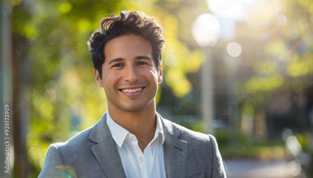 Smiling Professional Man in Bright Office Smiling Professional Man in Bright Office