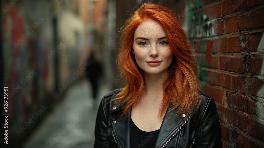 Redhead in Leather Jacket Redhead in Leather Jacket