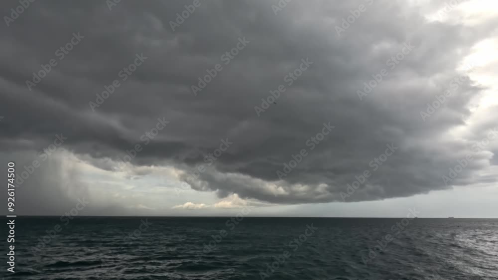 Dark with Dramatic blue sky and dark as Dramatic blue sea color and dark storm raining cloud background Dark with Dramatic blue sky and dark as Dramatic blue sea color and dark storm raining cloud background