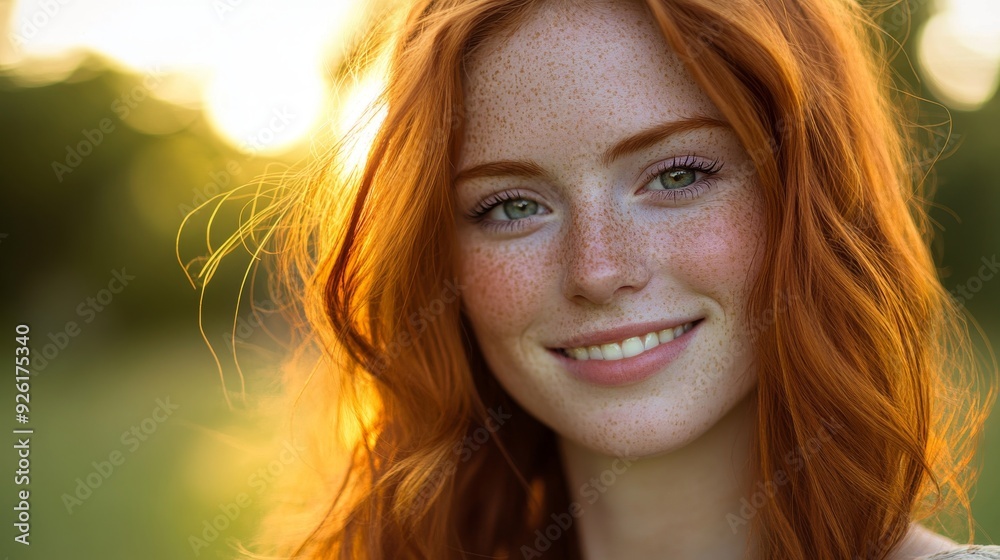 Smiling Woman with Freckles Smiling Woman with Freckles