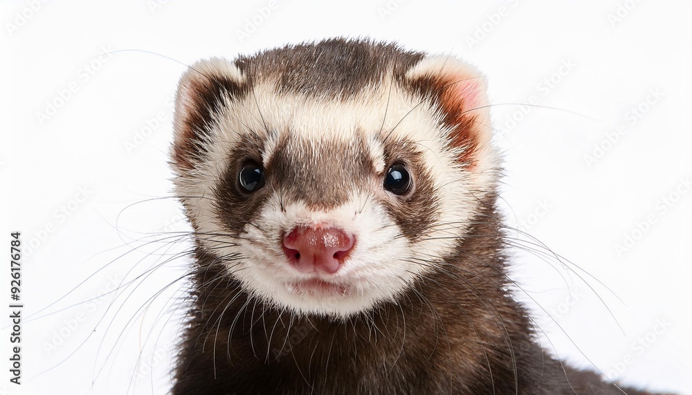 フェレットのポートレート(ferret portrait on white background)
フェレットのポートレート(ferret portrait on white background)