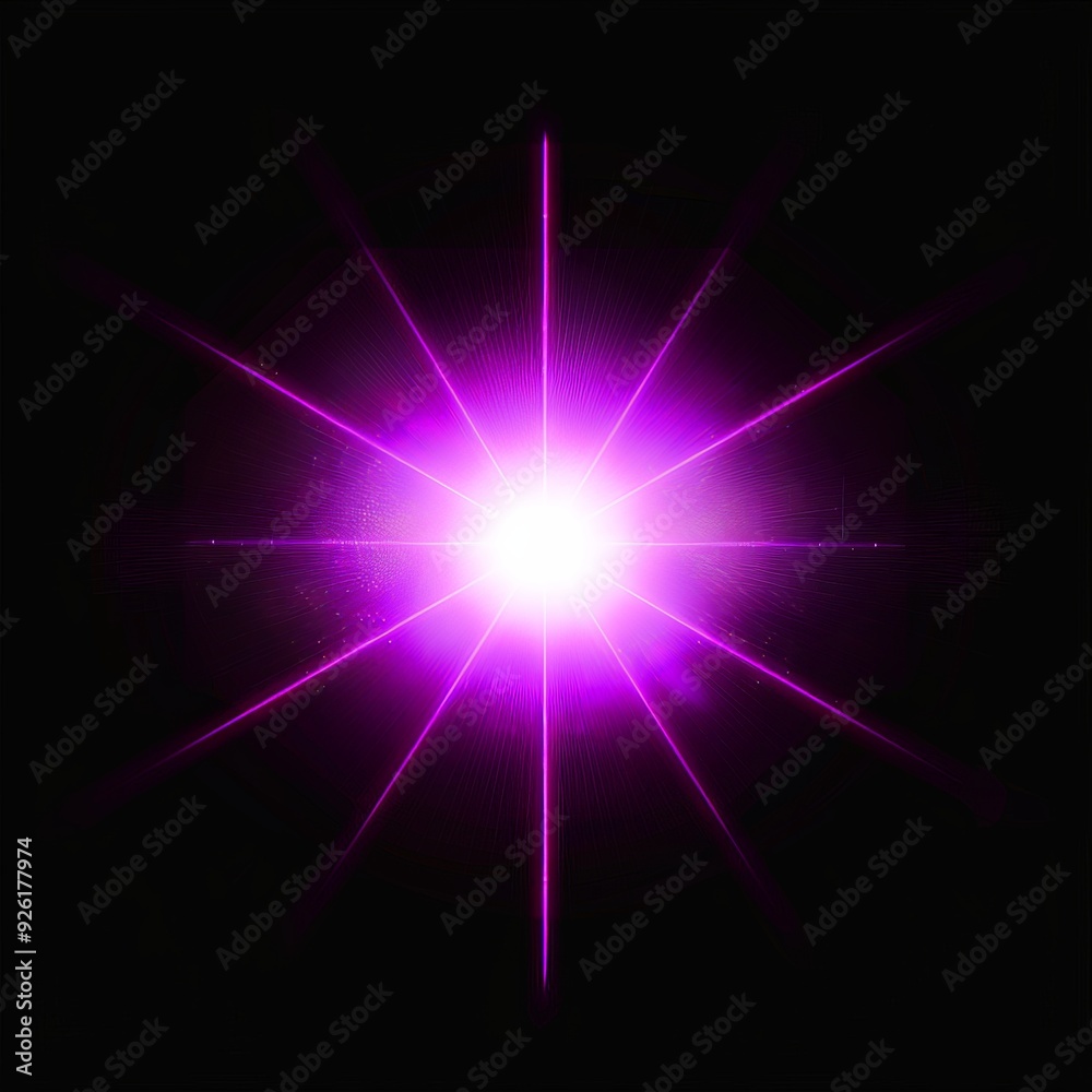 A vibrant purple star bursts with light in a stunning lens flare, captured in crisp 4K UHD resolution. A vibrant purple star bursts with light in a stunning lens flare, captured in crisp 4K UHD resolution.