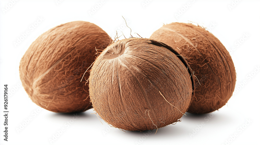 Coconuts isolated on white background Coconuts isolated on white background