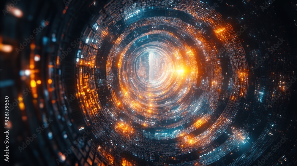 Abstract Tunnel of Light Abstract Tunnel of Light
