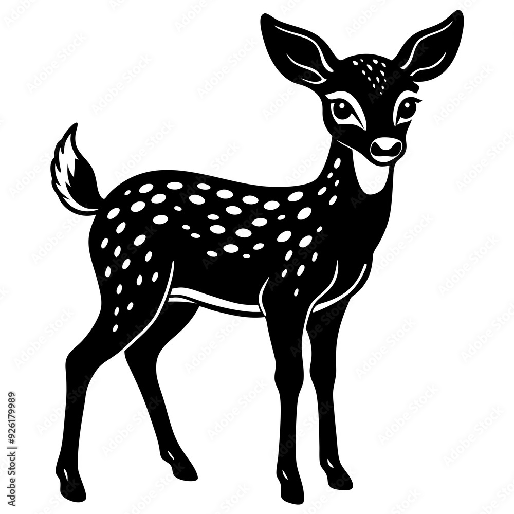 Fototapeta premium deer silhouette vector