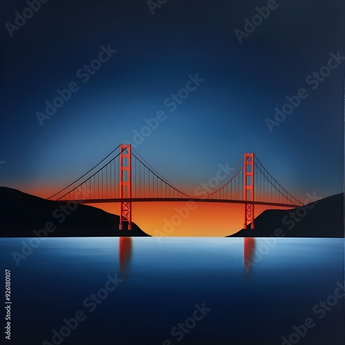 Ultra-realistic photo of the Golden Gate Bridge --v 6.0 --s 750.