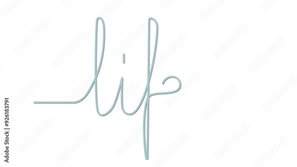 Life word handwriting animation. Self drawing. Blue. Life word handwriting animation. Self drawing. Blue.