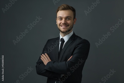 Confident Lawyer Smiling in Professional Pose