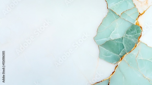 Elegant turquoise marble with golden veins, perfect for showcasing luxury and sophistication in design projects.