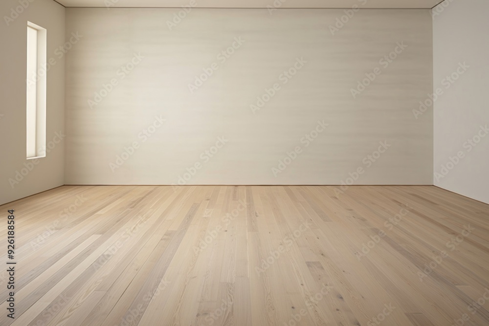 Gary wall in an empty room with a wooden floor flooring architecture backgrounds. Gary wall in an empty room with a wooden floor flooring architecture backgrounds.