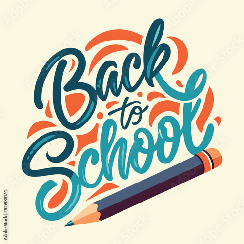 Back to school vector poster