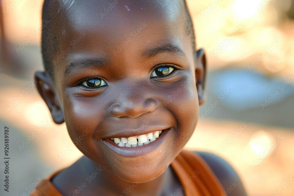 South African kid portrait smile happy. South African kid portrait smile happy.