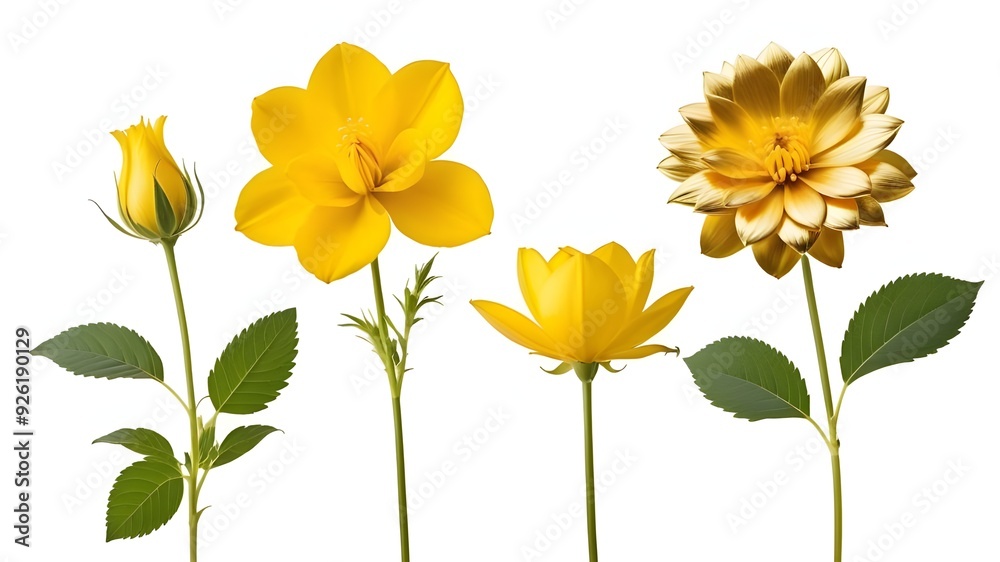 Fototapeta premium Set of flower