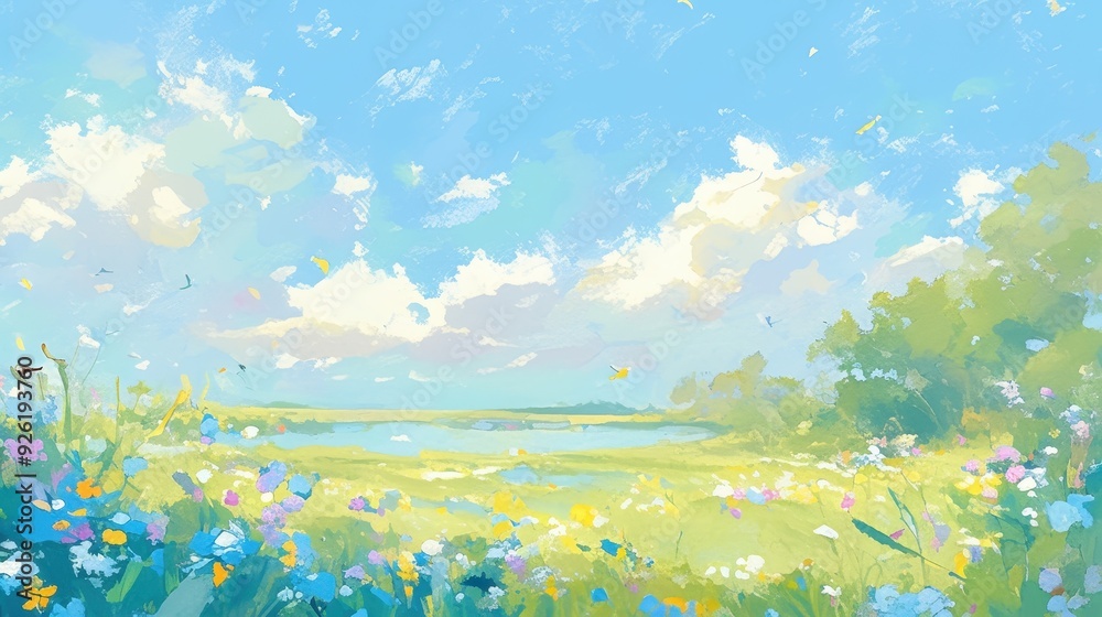 Serene Watercolor Tranquility: Embracing Peace in Soft Pastels Serene Watercolor Tranquility: Embracing Peace in Soft Pastels