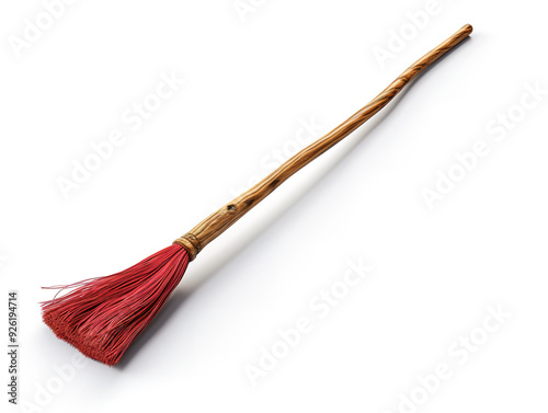 Incredible Indoor portrait of good-humoured wizard isolated on white wall