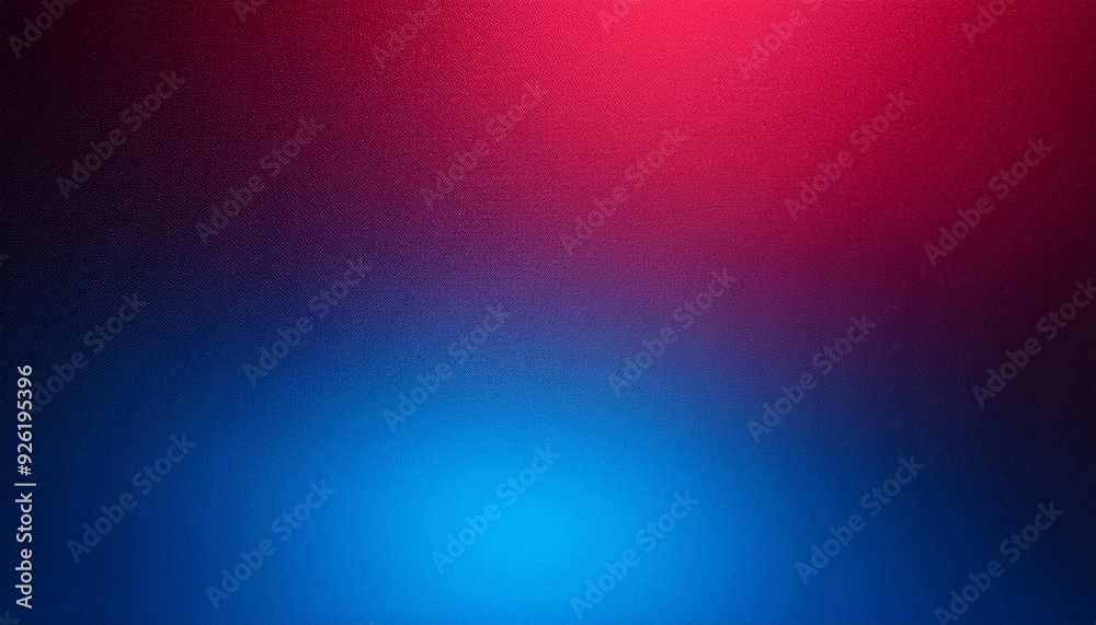 Obraz premium Abstract Dual Color Gradient Background. Vibrant Red and Blue Textured Design, Ideal for Political Campaigns or Patriotic Themes Reflecting USA Flag Colors and Symbolic Divides