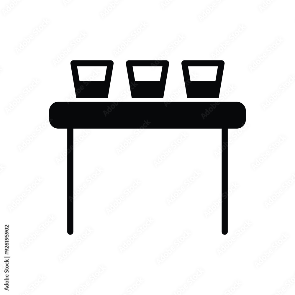 Rest Area vector icon Rest Area vector icon