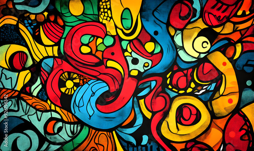 abstract doodle hand drawn design background