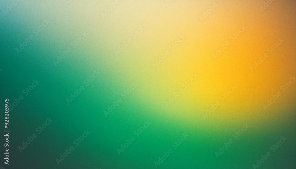 Soft Yellow to Teal Blend of Warm and Cool Tones, Subtle Transition of Light at Dusk, Abstract Fade Between Golden Hues and Calm Greens. Sunset Gradient. Banner Poster Background Wallpaper With Copy 
