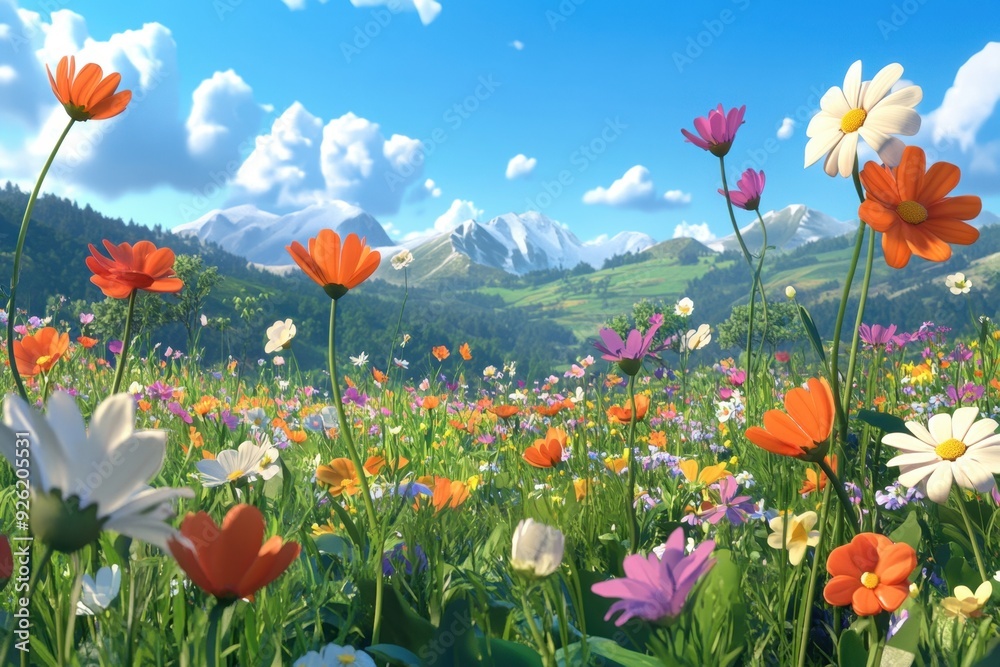 Obraz premium Mountain Wildflower Bloom